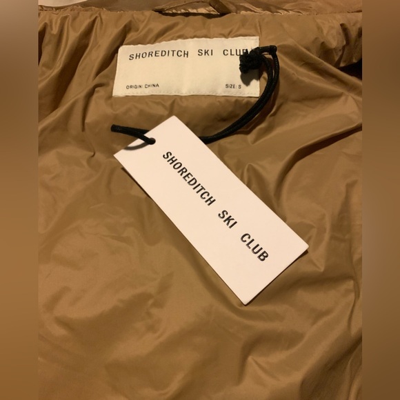 Shoreditch Ski Club Laurel Quilted Puffer Jacket Caramel/Brown Size Small NWT - Picture 14 of 14